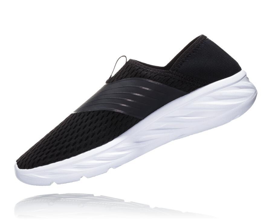 Hoka One One サンダル レディース 黒/白 - ORA Recovery - YH0738695